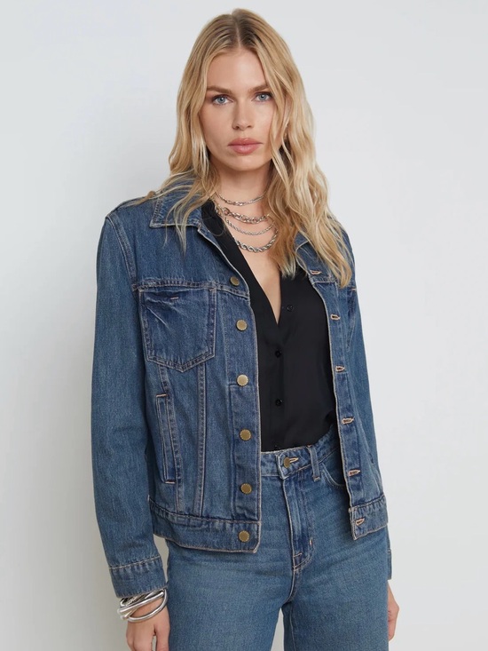 L'AGENCE Tops - L'Agence Mack Denim Jacket - Bristol